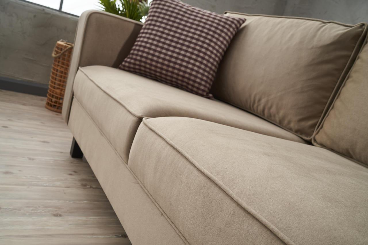 Kale Sofa 2-Sitzer Samt Creme 3