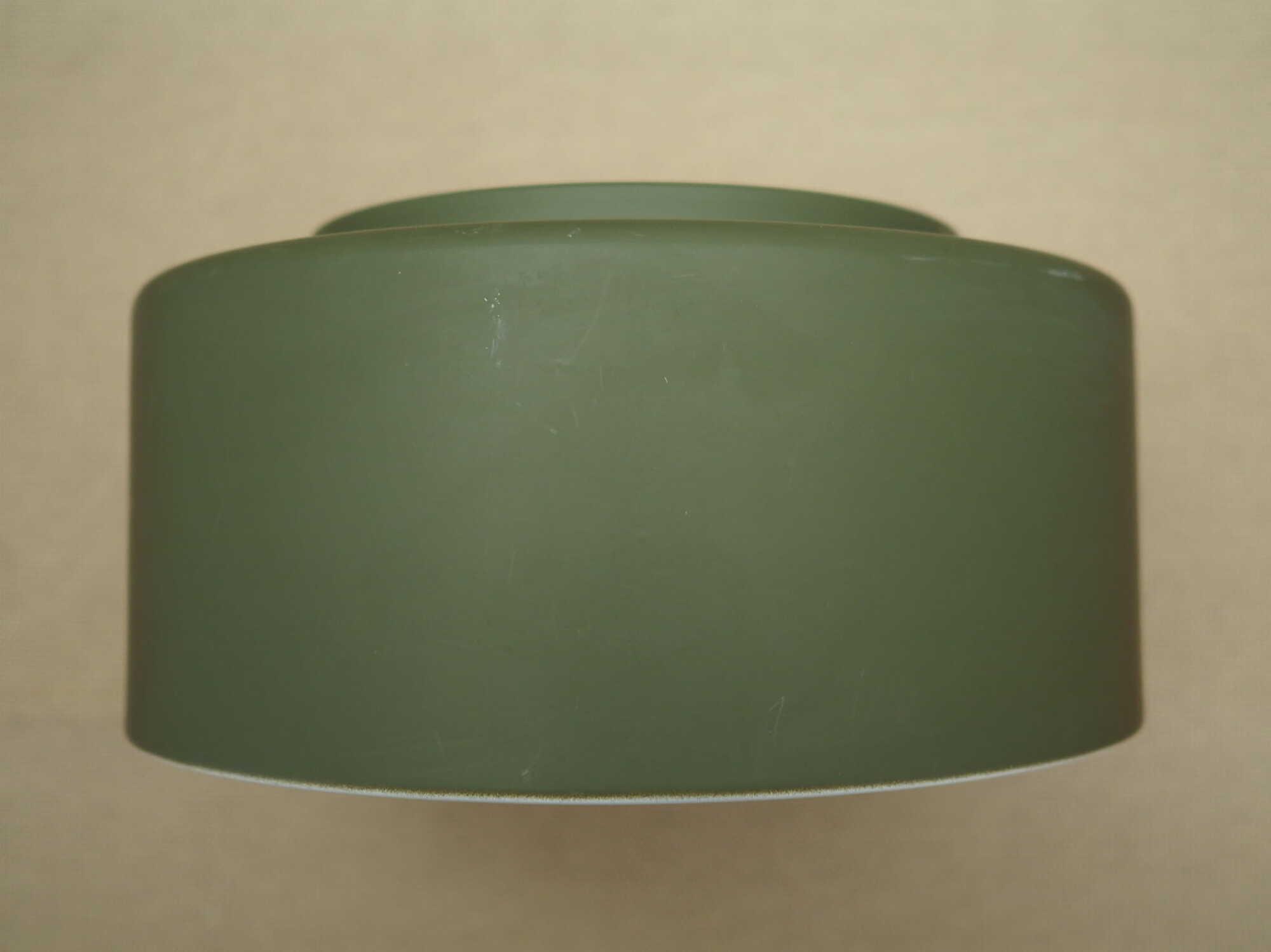 Vintage Pendant Light Metal Green 1990s 3