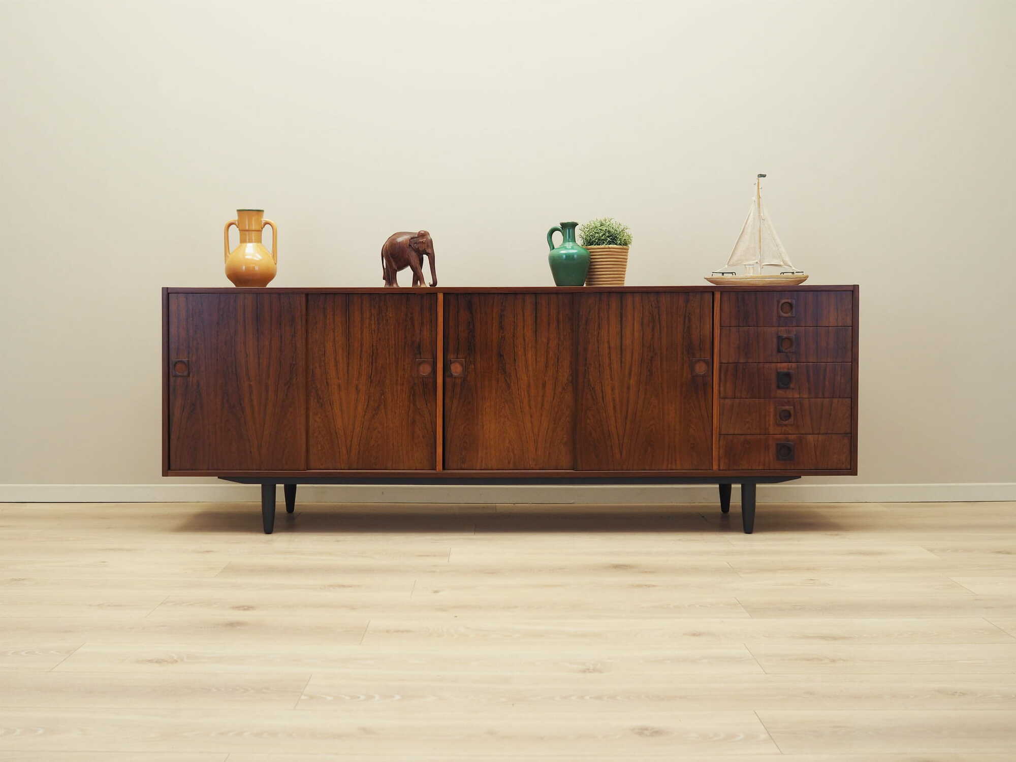 Vintage Sideboard Palisanderholz Braun 1960er Jahre 1