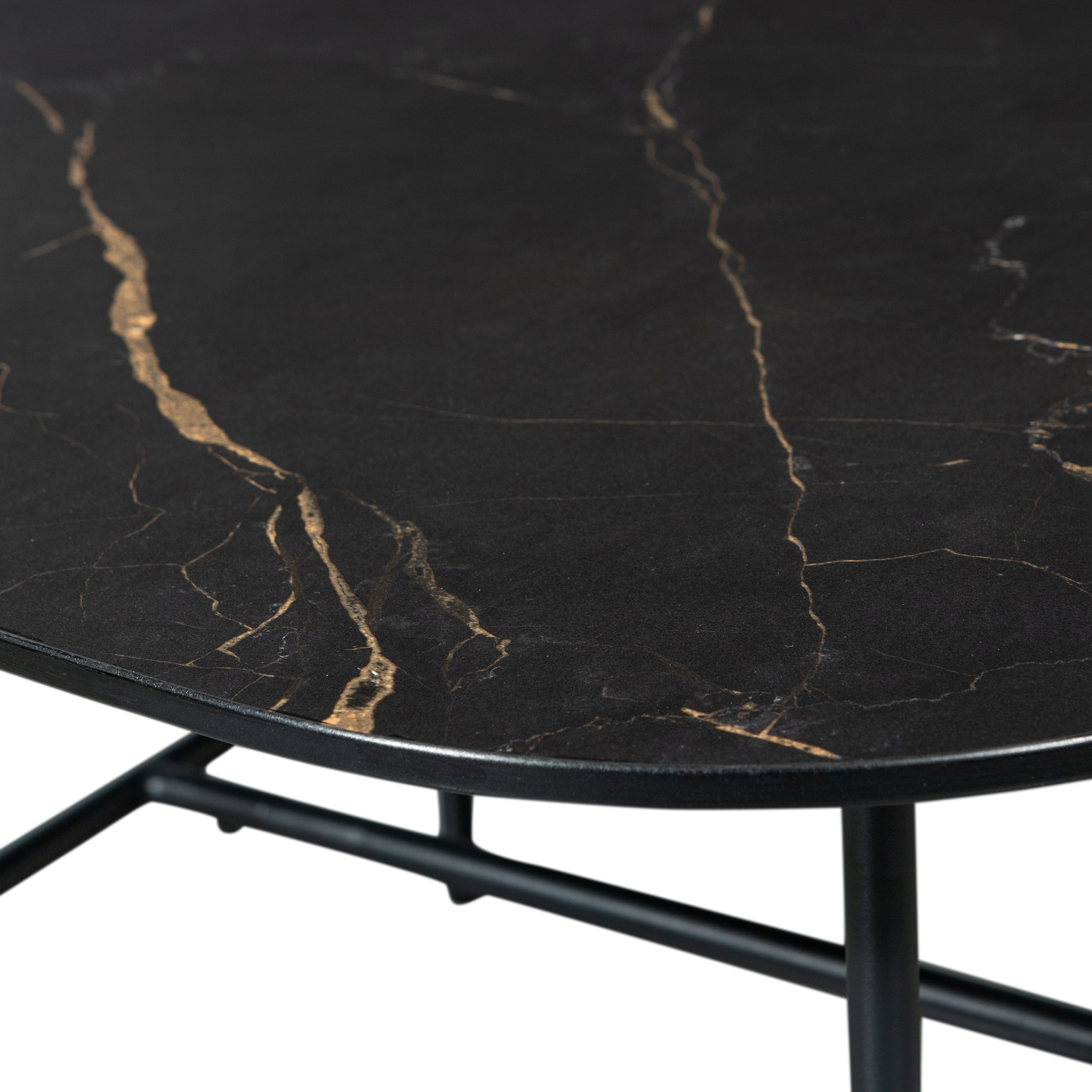 Vajen Coffee table marble look black 7