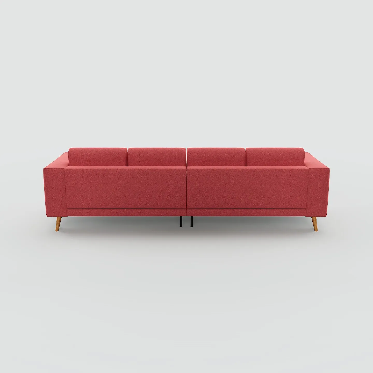 Tyme Sofa 4-Sitzer Wolle Korallenrot 3