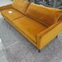 Astha Sofa 3-Sitzer Velours Matt Amber  6