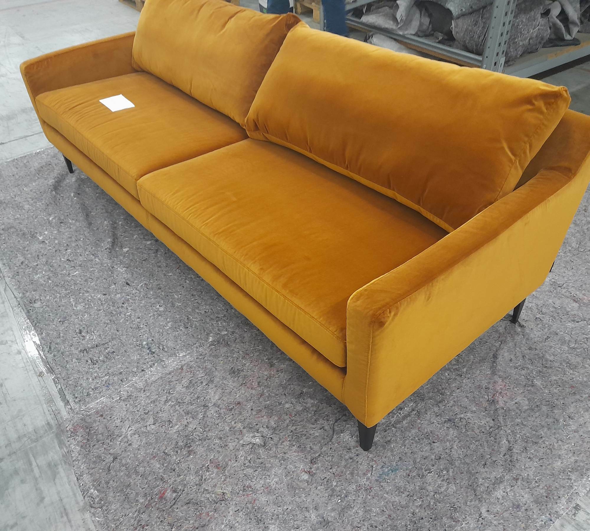 Astha Sofa 3-Sitzer Velours Matt Amber  6