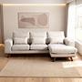 Ecksofa Japandi 3-Sitzer Beige 14