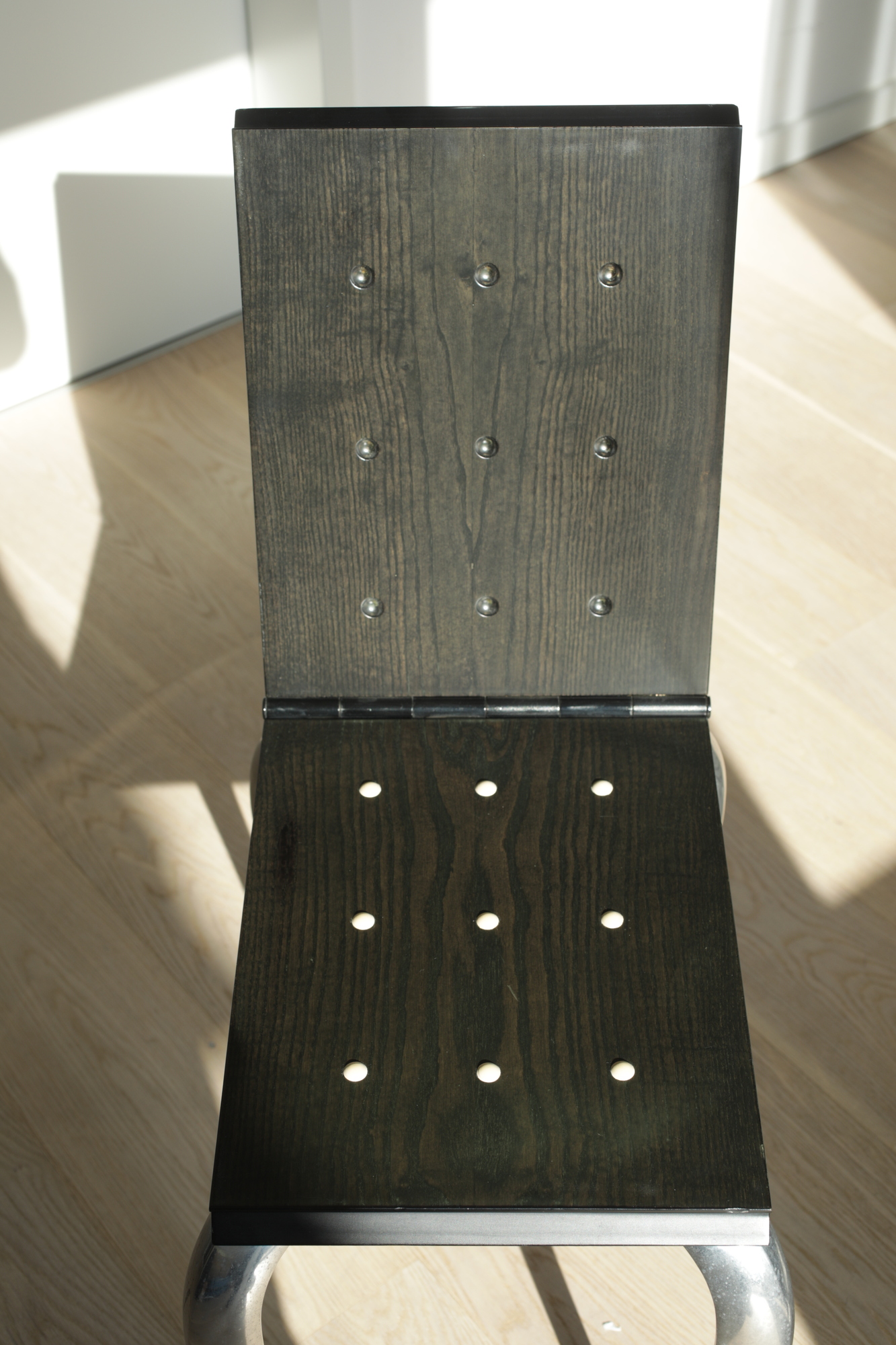 2x Lola Mundo Table Chair Philippe Starck Wood Black 3