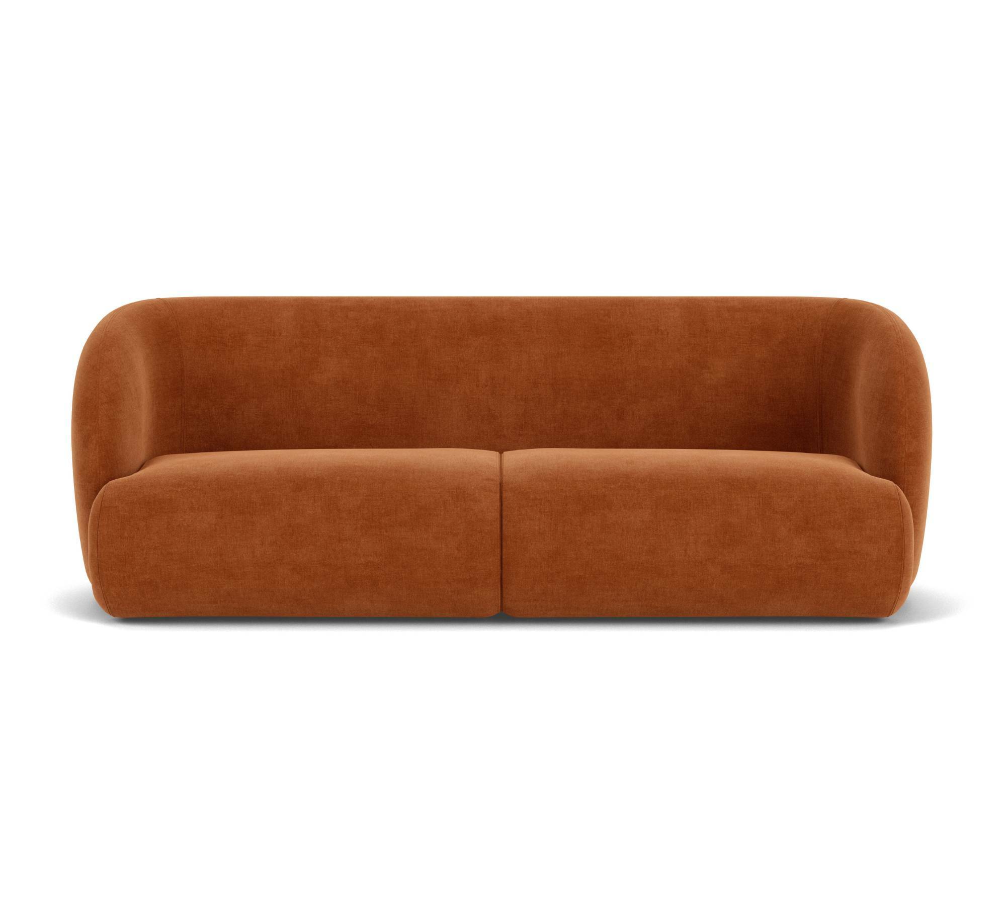Design-Award-Winning Paula Sofa 3-Sitzer Moss Rust 0