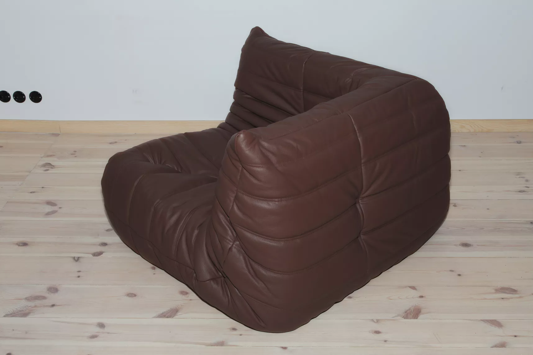 Set Lounge Togo 3 pezzi Pelle Madras Marrone 6