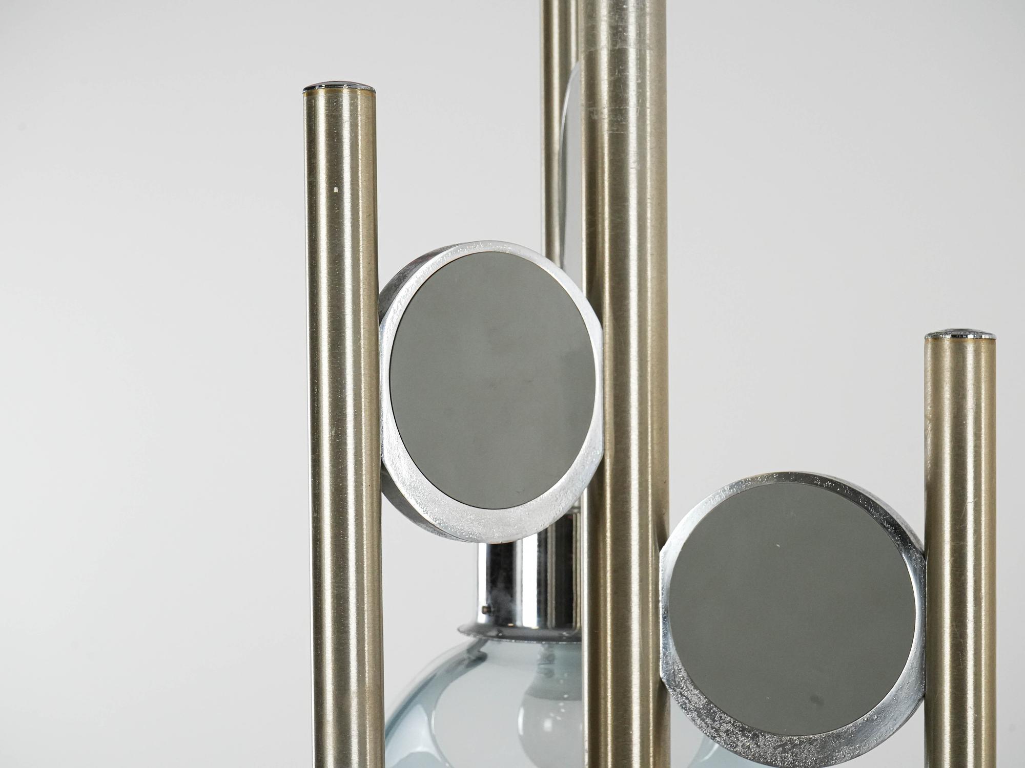 Space Age Kronleuchter Muranoglas 1970er Jahre 6