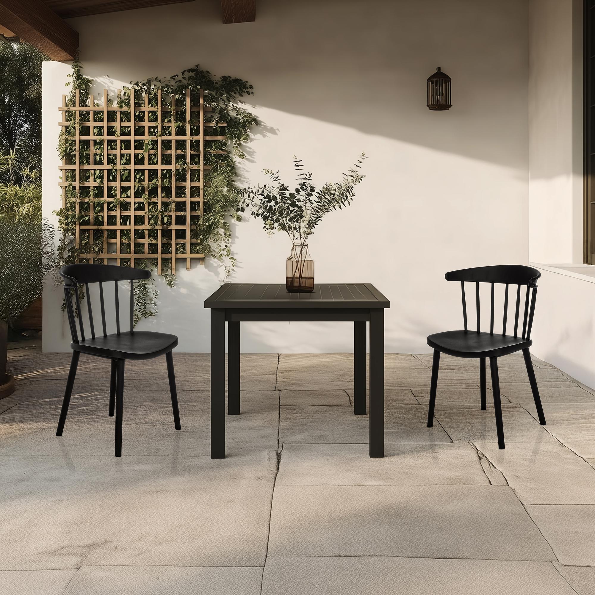 ARTIFO RIB Dining chair Plastic Black 2