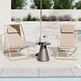 Deck Chair Nivi Set of 2 Beige 0