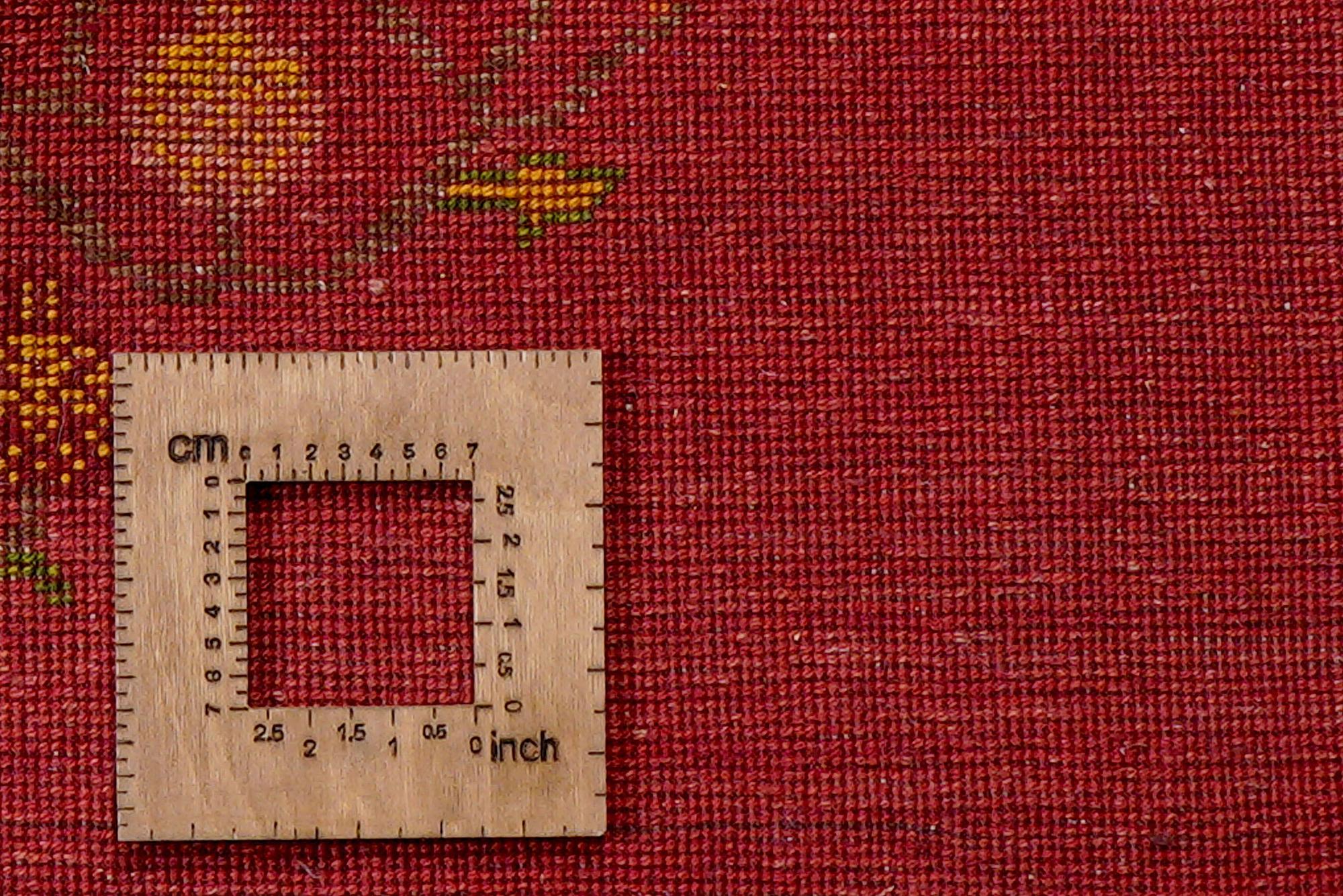 Rizbaf Gabbeh-Teppich Wolle Rot 6