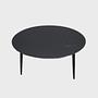 Reece Couchtisch Schwarz Ø 90cm 1