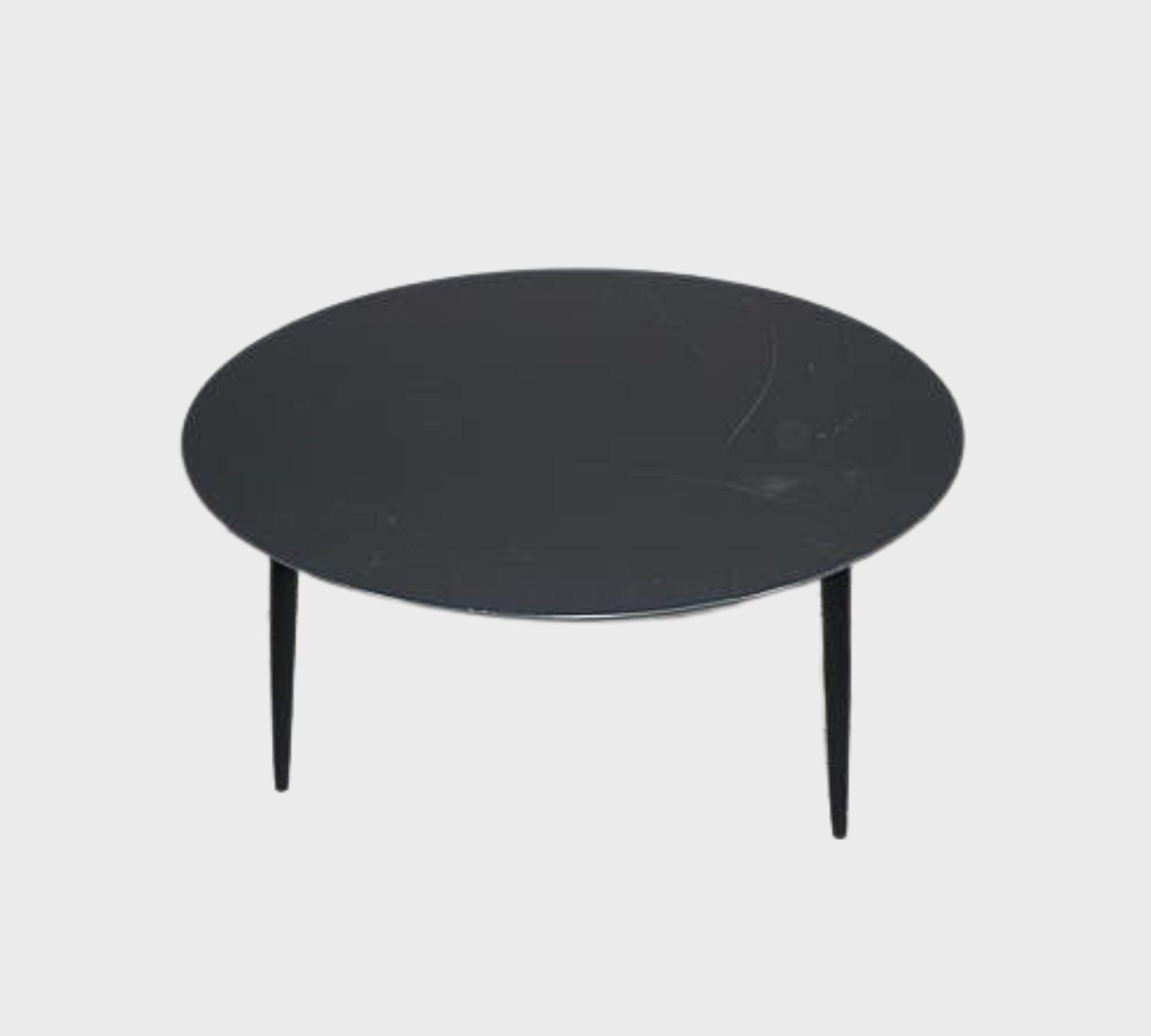 Reece Couchtisch Schwarz Ø 90cm 1