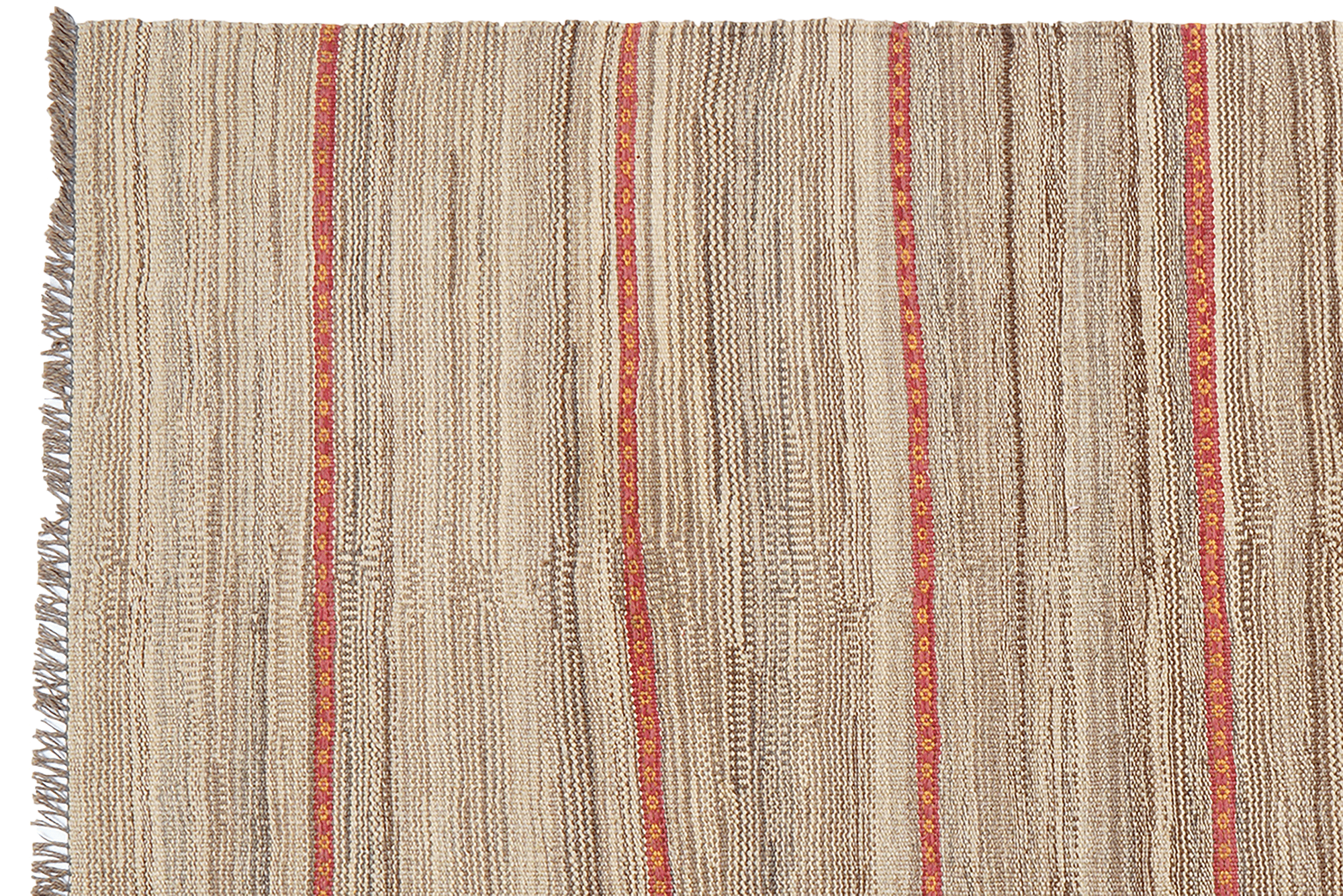Kilim Gashgai Teppich Hellbraun 1