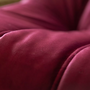 Divano Togo 2 posti velluto rosso Borgogna 8