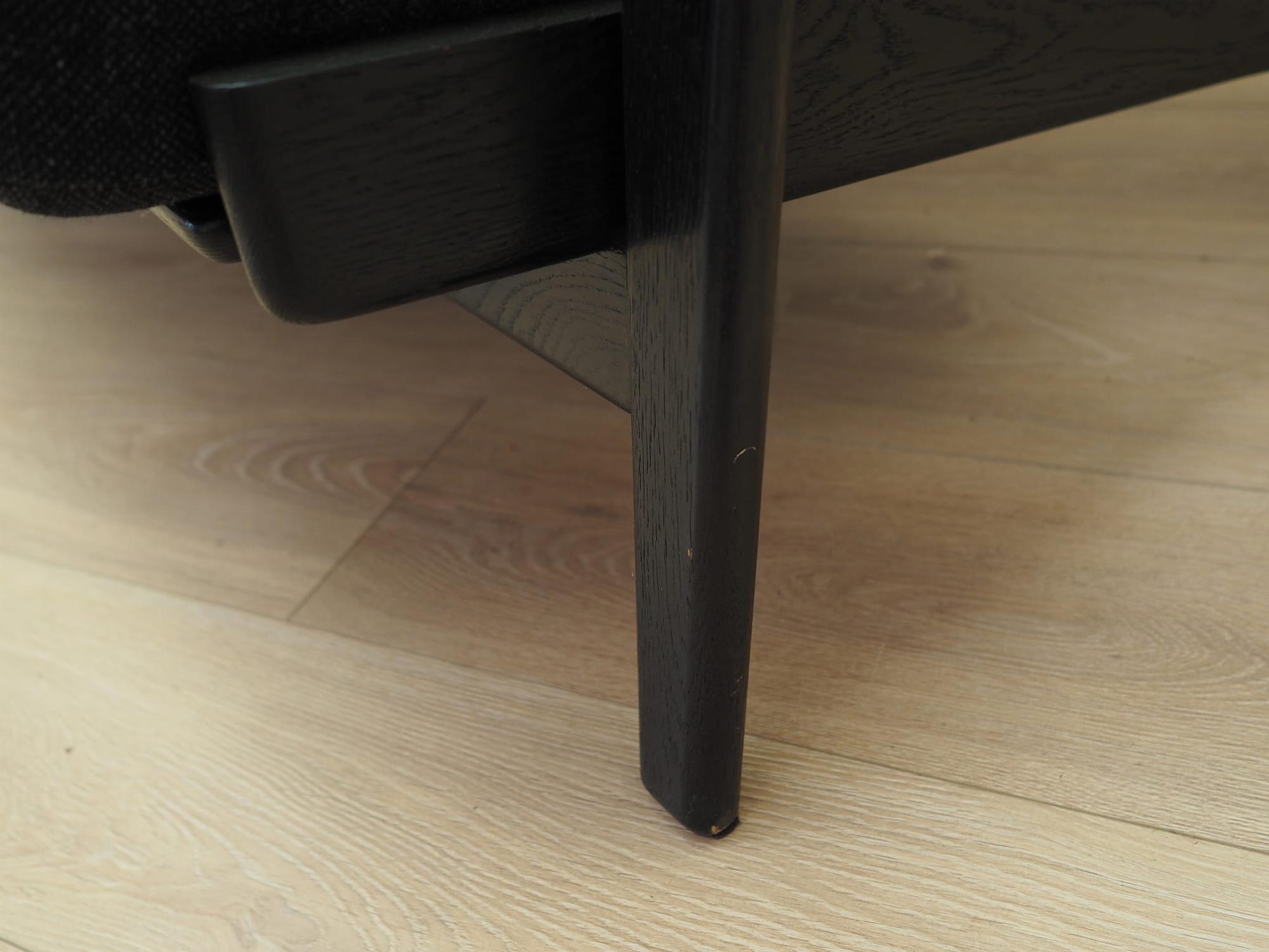 Sofa Textil Holz Schwarz 1960er Jahre 11