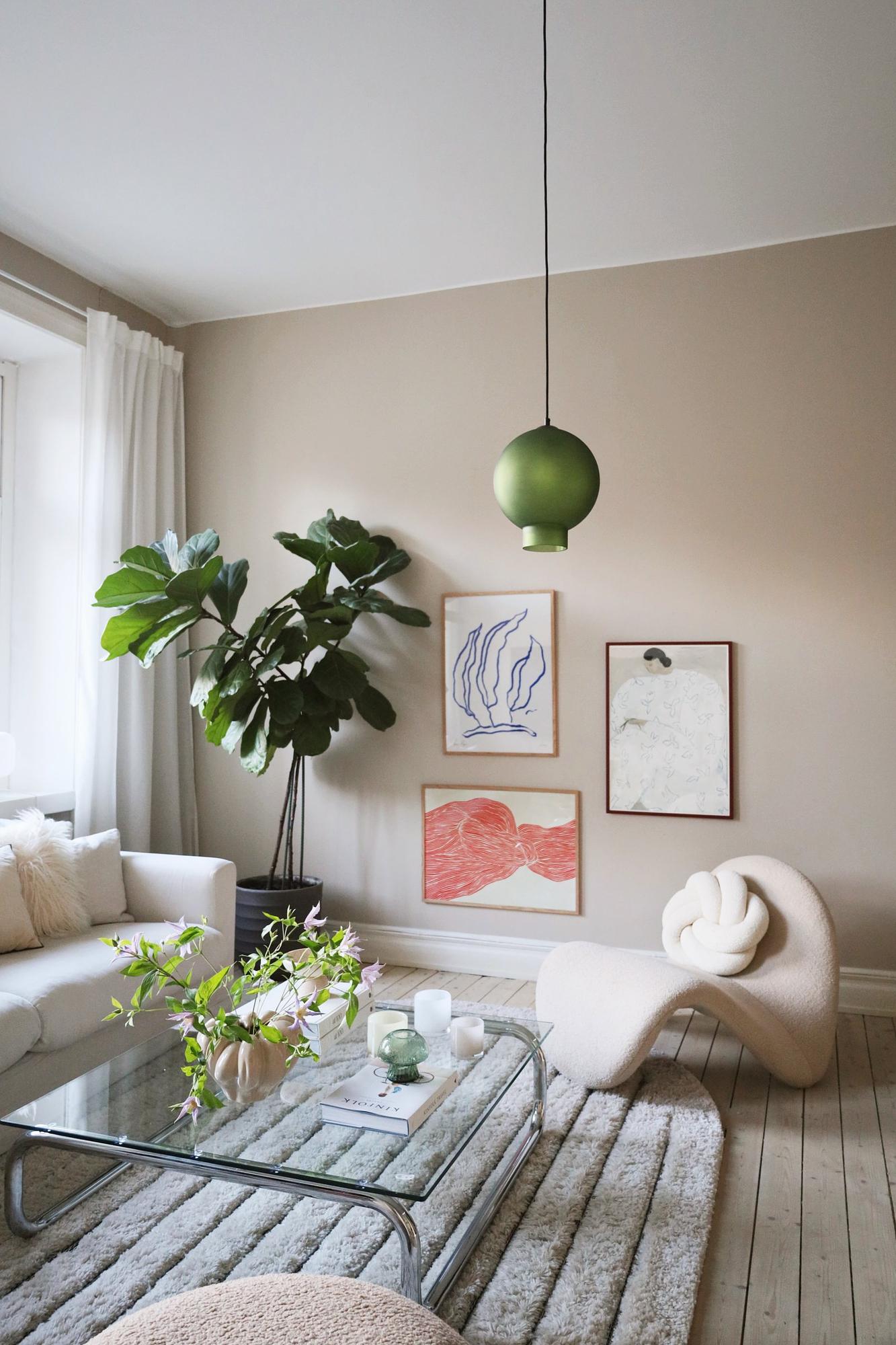 Bams pendant lamp frosted glass green Ø 25cm 3