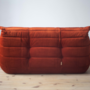 Togo Sofa 2-Sitzer Cord Bernsteinorange 2