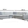 Modern corner sofa white 4