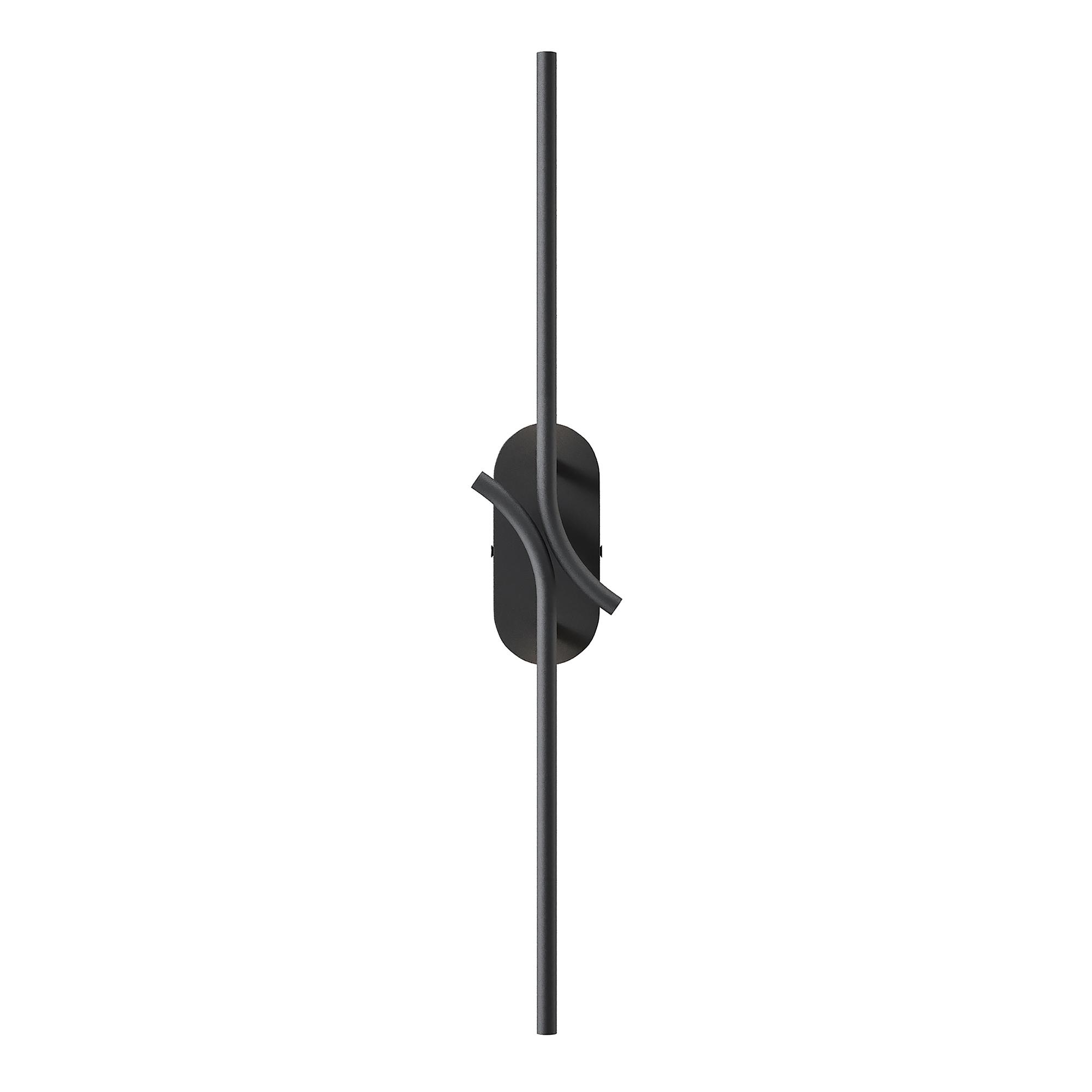 LED wall lamp Renaissance 1-light metal black 0