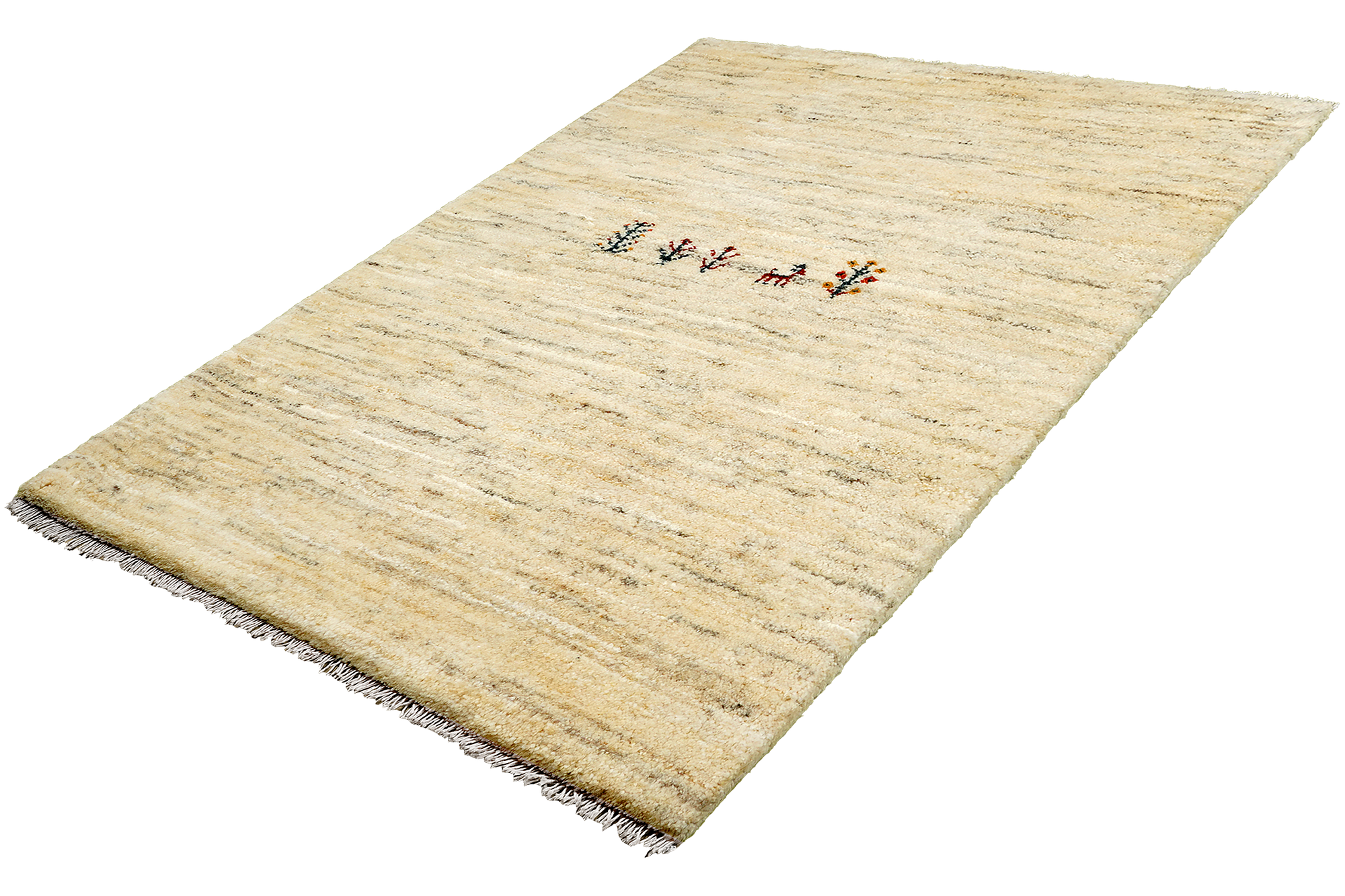 Gabbeh Teppich Wolle Creme 3