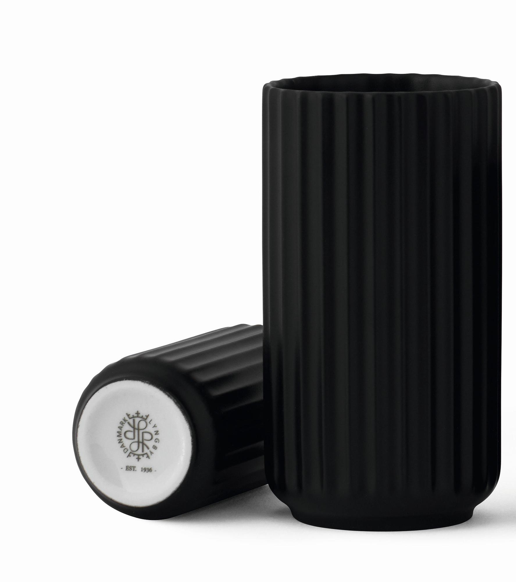 Porzellanvase Schwarz 0