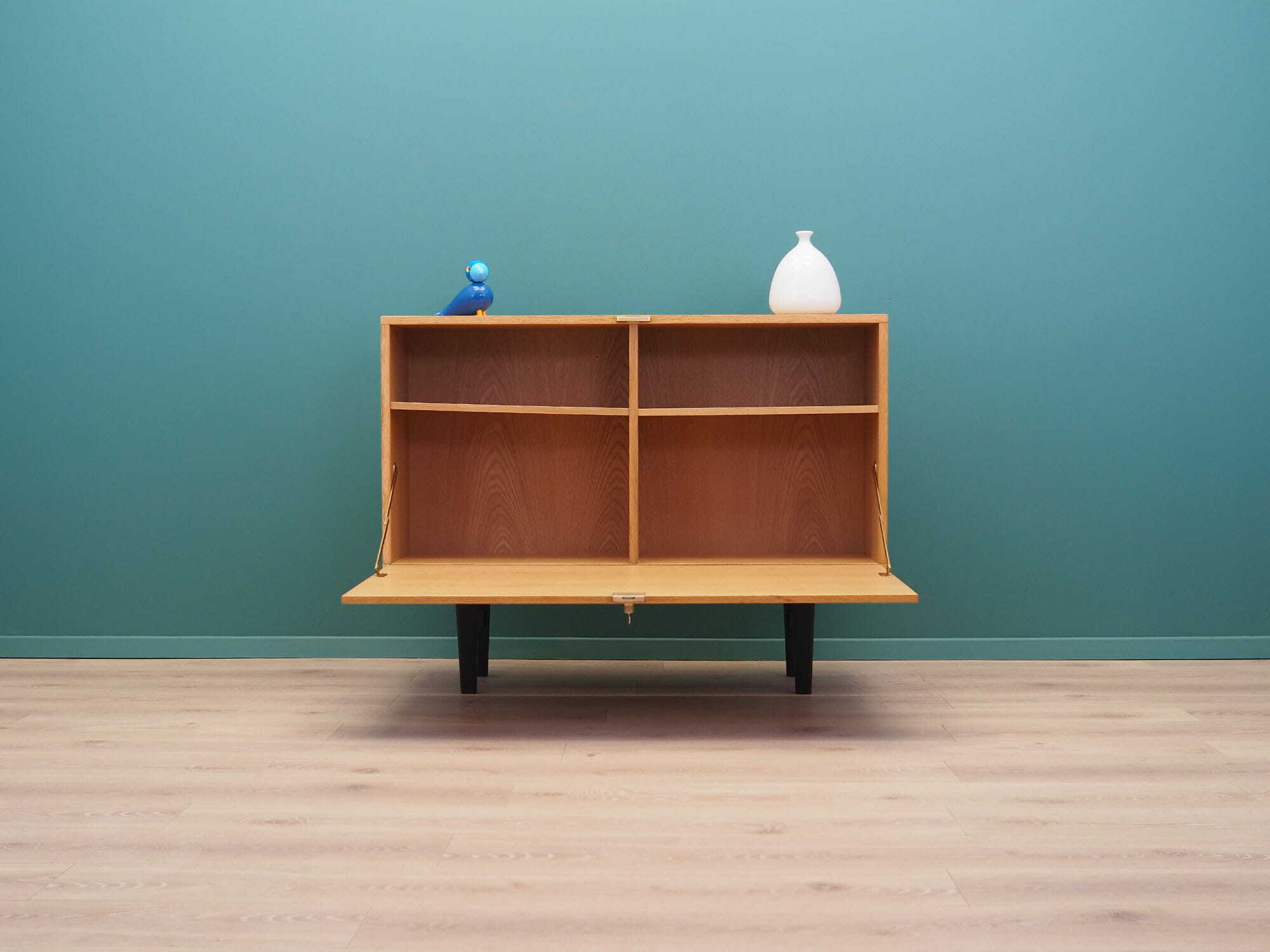 Vintage Cabinet Ash Wood Brown 1970s 2