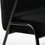 366 Sessel Metall Samt Schwarz 2