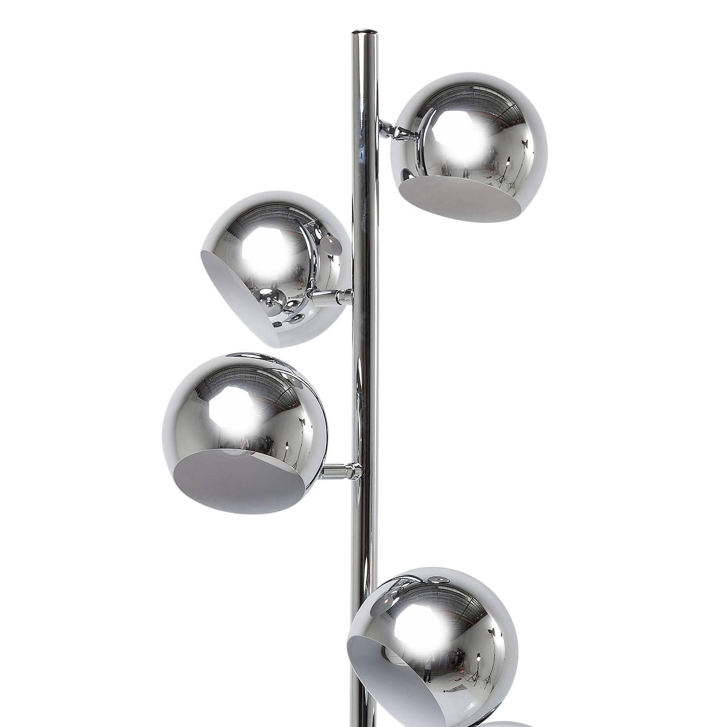5-Flammig Stehleuchte Calotta Chrome Stahl 2
