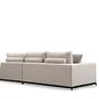 4-seater sofa with side table Beige 7