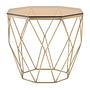 Allure Beistelltisch Bronze Marmor 0