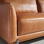 3-Sitzer Sofa in braunem Leder 6130 4