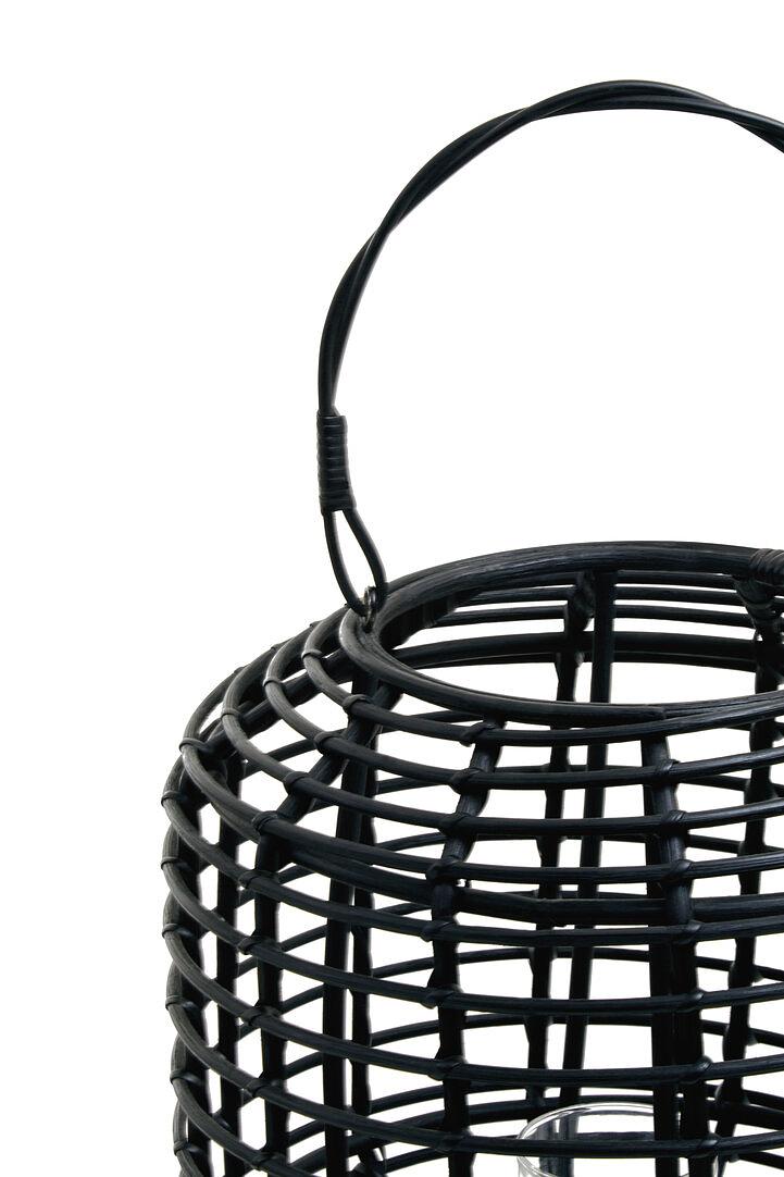 Mataram Rattan Candle Holder Black 3