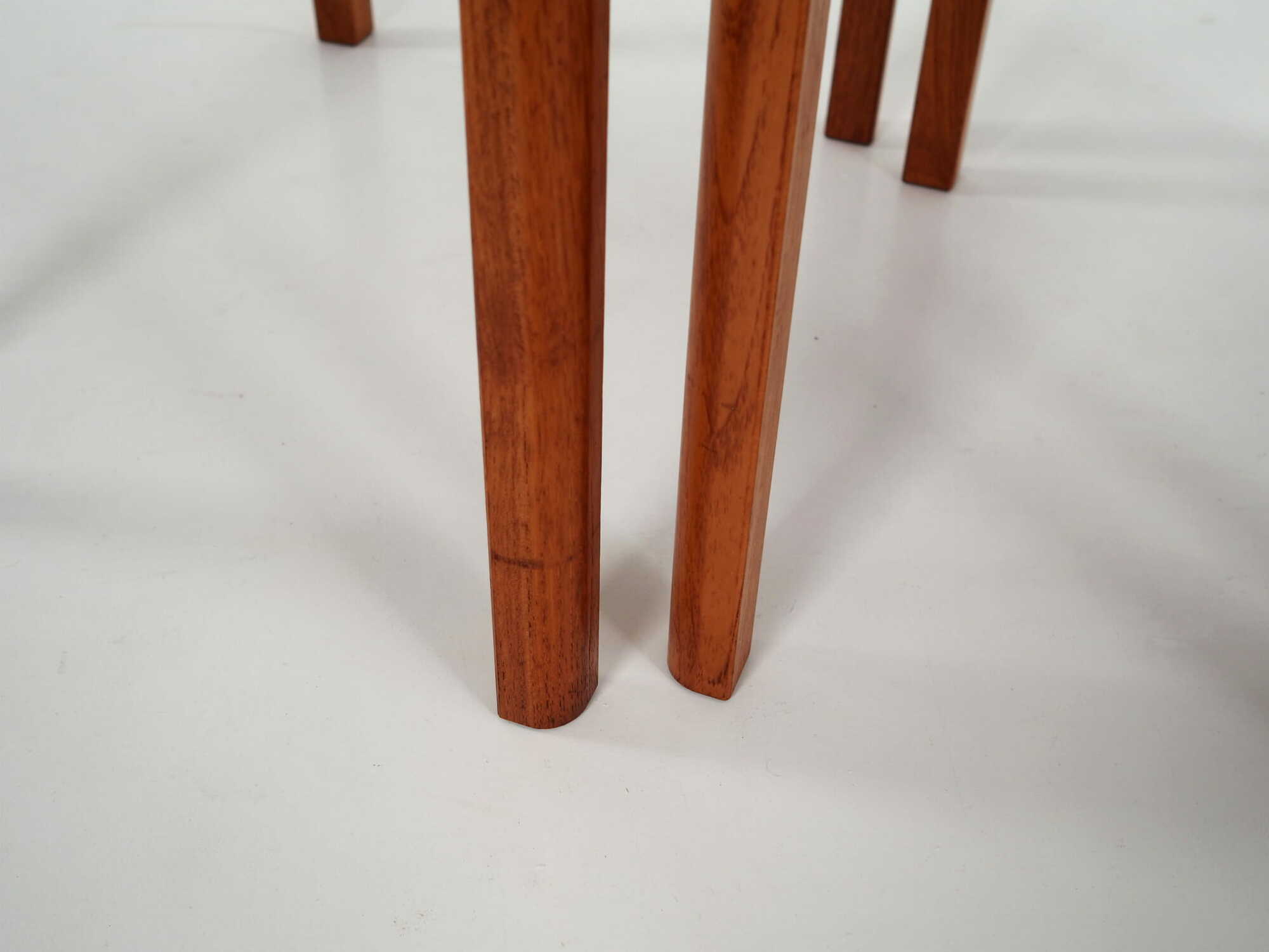 3x Vintage Side Table Teak Brown 1970s 3