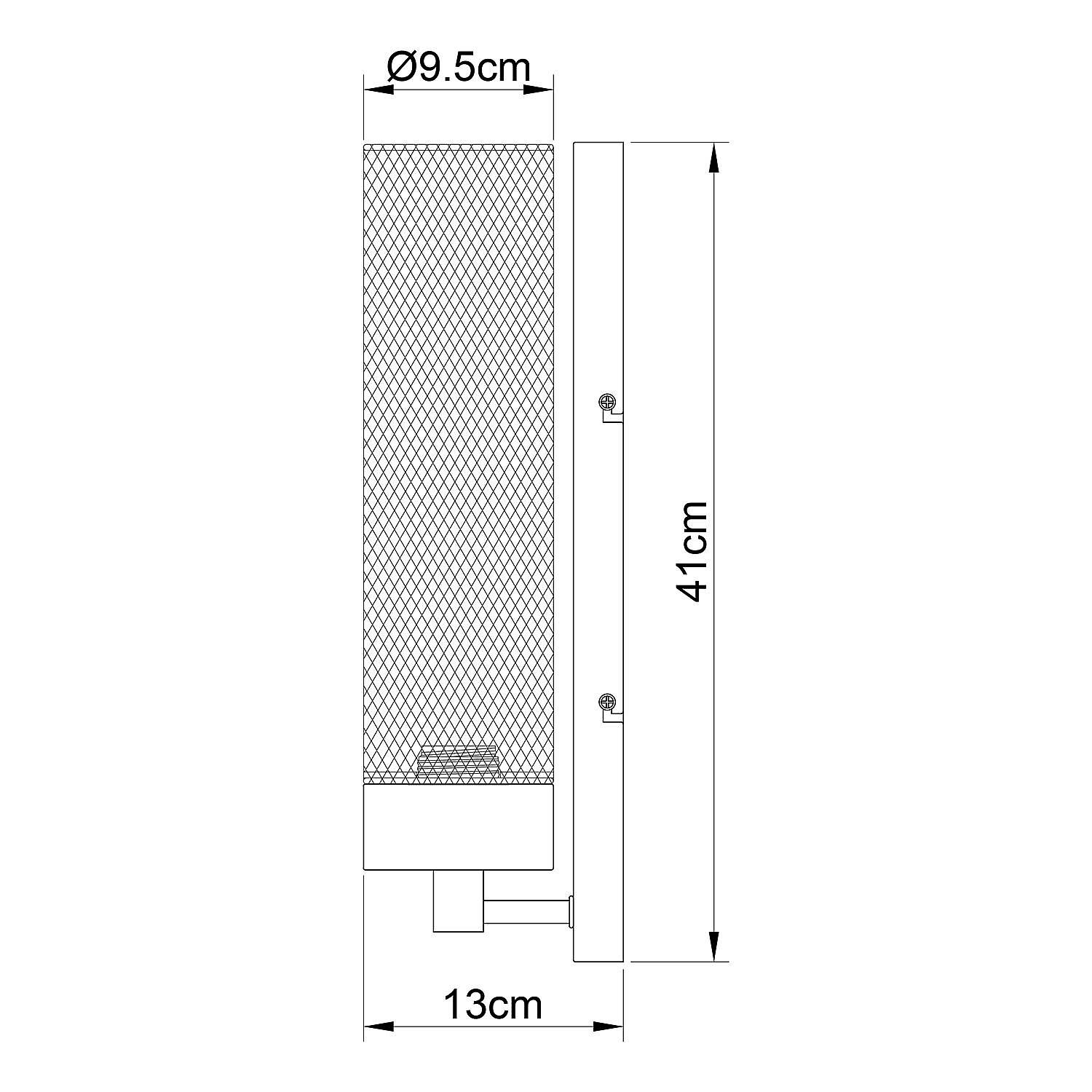 Wall lamp Hans 1-light Black 3