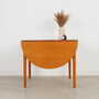 Vintage dining table Teak brown 1970s 3