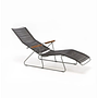 CLICK Sunlounger Liegestuhl Bambusarmlehnen Pflaume 10810 2