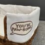 Dog bed Small Rattan Brown 3