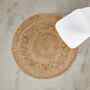 Teppich Hanf Beige 110 cm 1