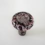 Leopard print glass vase brown 5