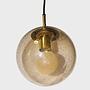 4106 Pendant lamp smoked glass gold 2