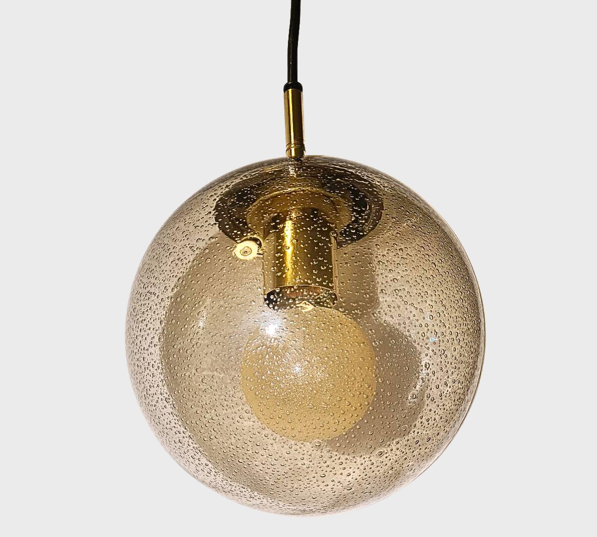 4106 Pendant lamp smoked glass gold 2