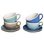 4x Caldera Cappuccino Cups Stoneware Multicolored 0