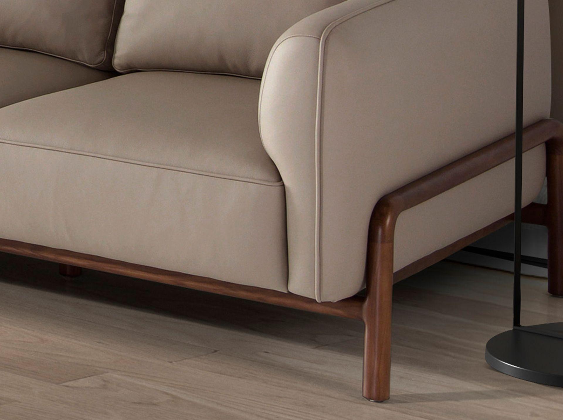 Sofa 6257 2-Sitzer Leder Braun 4