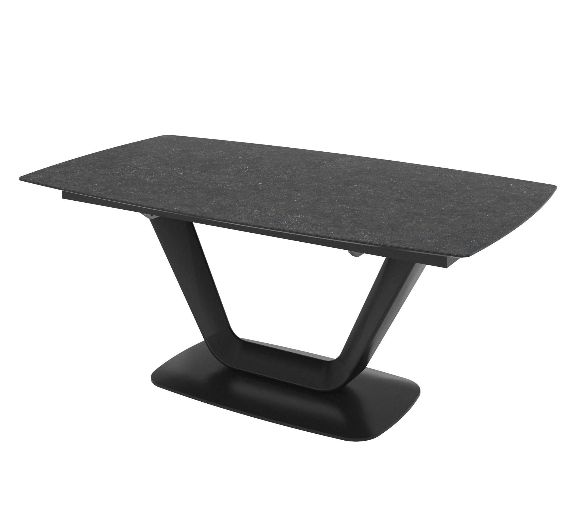 Alicante Extendable Dining Table Stone Dark Grey 4