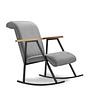 Yoka rocking chair textile gray 2