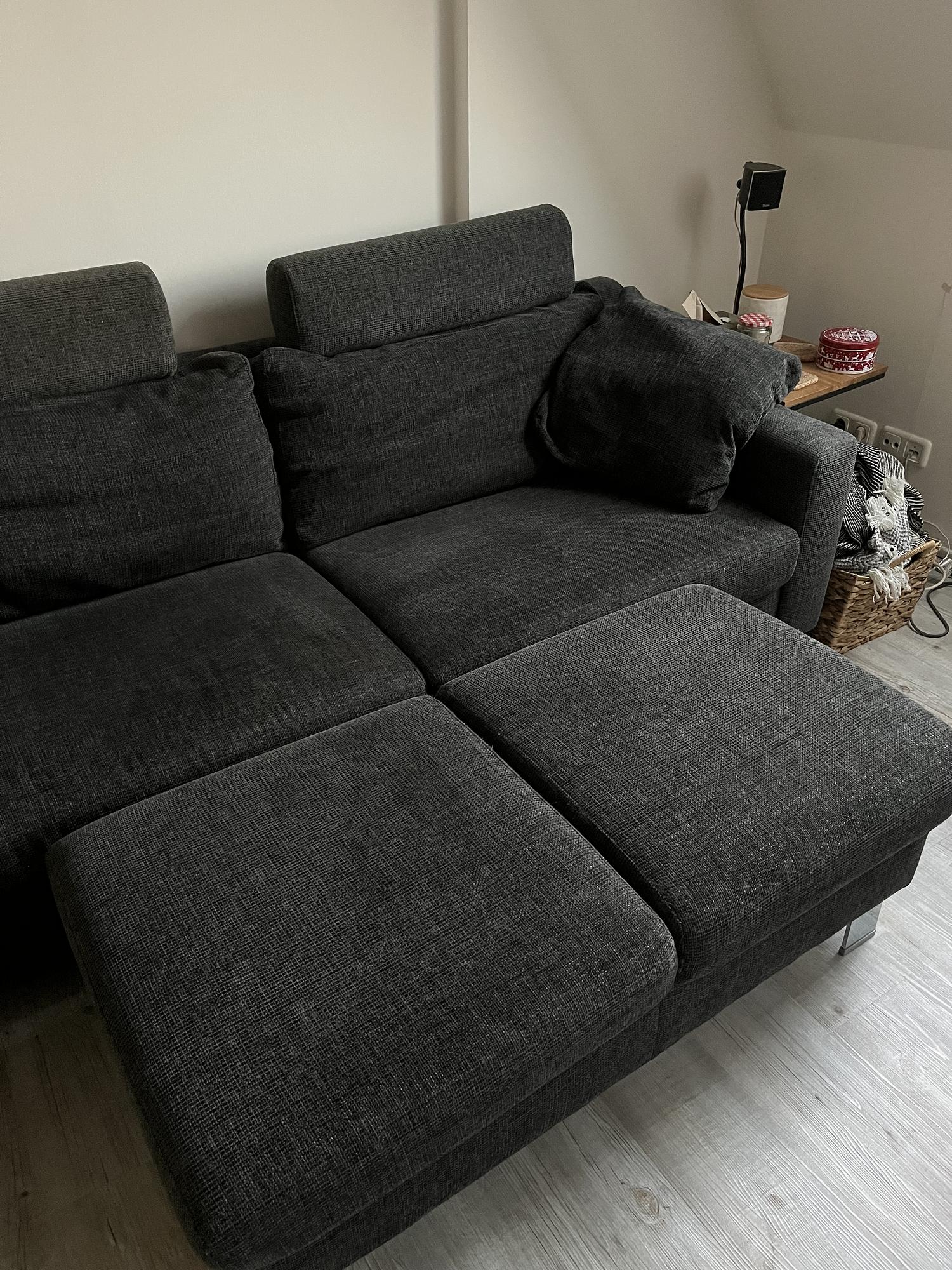 Sofa 2-Sitzer Dunkelgrau 2