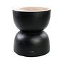 The Karbun Stool Black Natural ø50cm 0