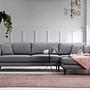 Nordic Ecksofa Rechts Grau 1