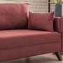 Bella Sofa Récamiere Links  Rot 3